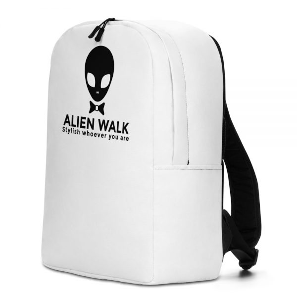 Alien Walk all over print minimalist backpack white left 60144556e8197