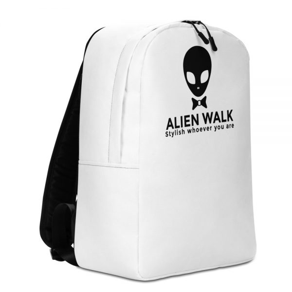 Alien Walk all over print minimalist backpack white right 60144556e8211