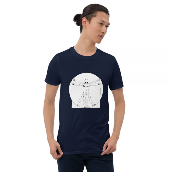 Alien Walk unisex basic softstyle t shirt navy front 6013d50baade9