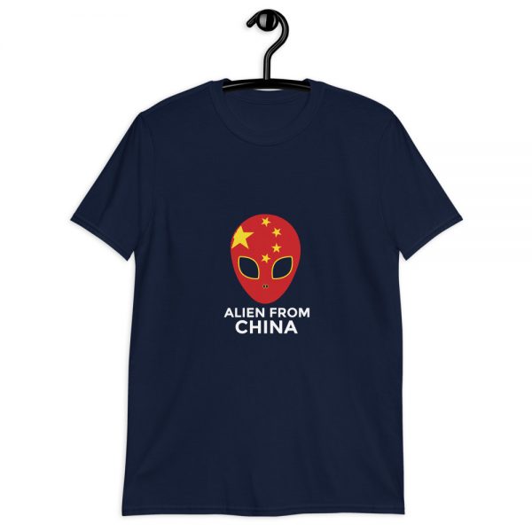 Alien Walk unisex basic softstyle t shirt navy front 6013da4ef3172