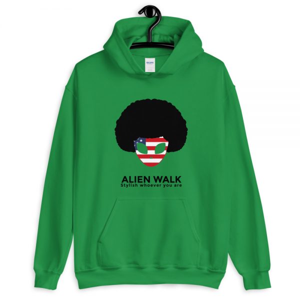 Alien Walk unisex heavy blend hoodie irish green front 60143e453fa5f