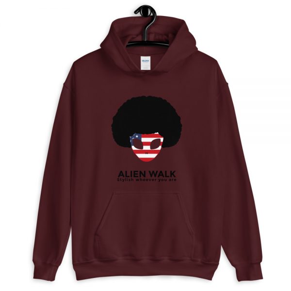 Alien Walk unisex heavy blend hoodie maroon front 60143e453a3d7